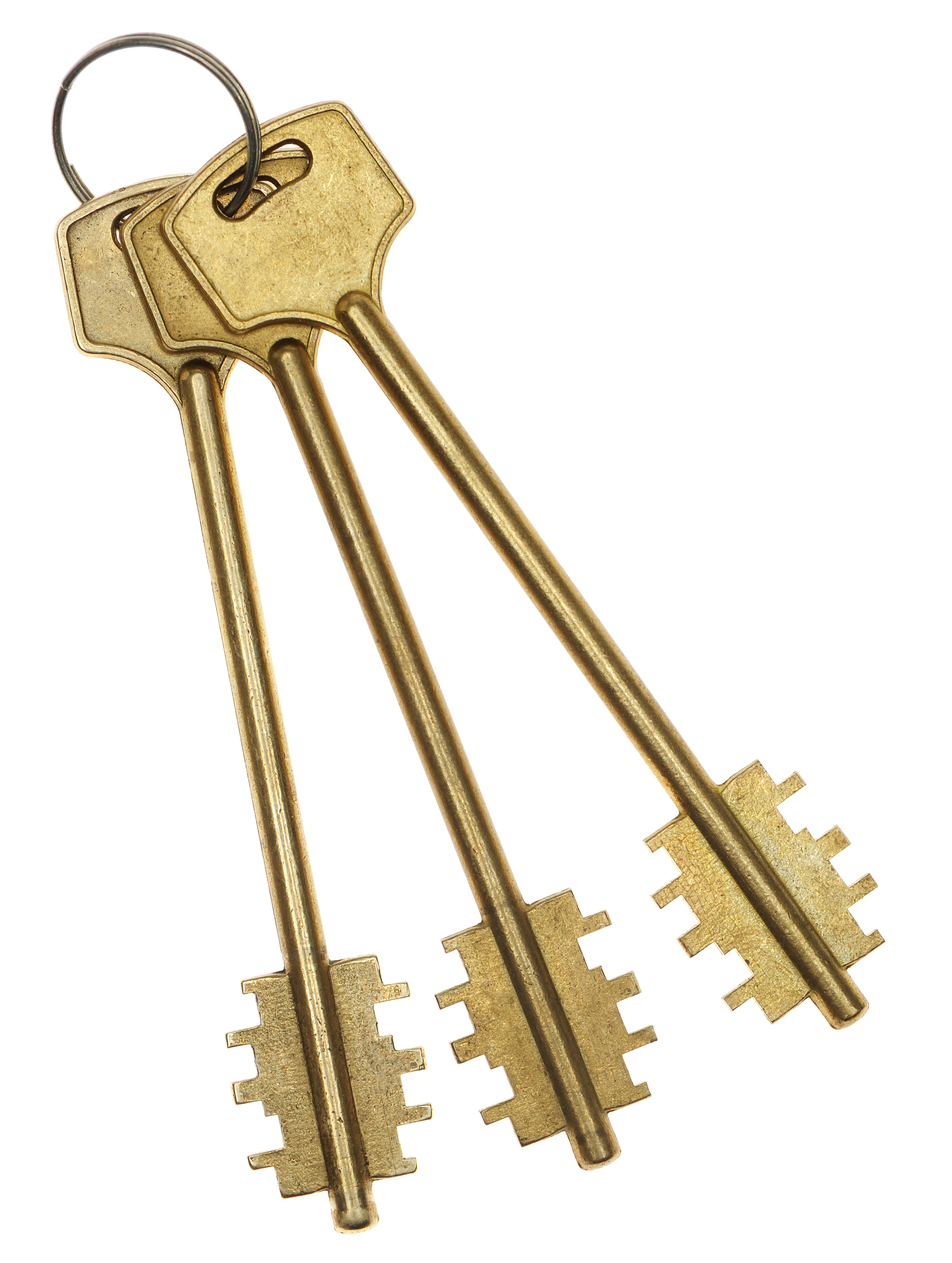 Ключ из желтого металла
